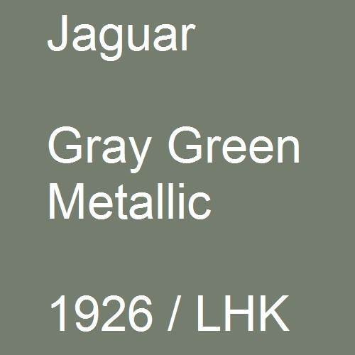 Jaguar, Gray Green Metallic, 1926 / LHK.